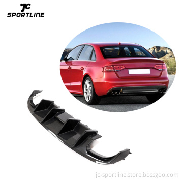 Carbon Fiber Rear Diffuser for Audi S4 Sline Sedan 4-Door 2008-2012
